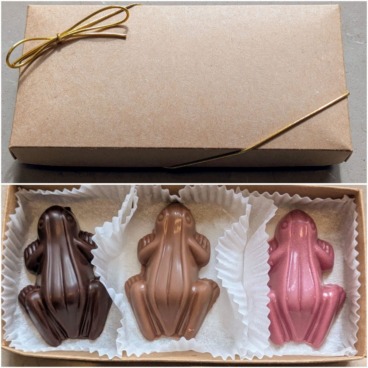 Chokladgrodor Trio i present-förpackning - Bild 2