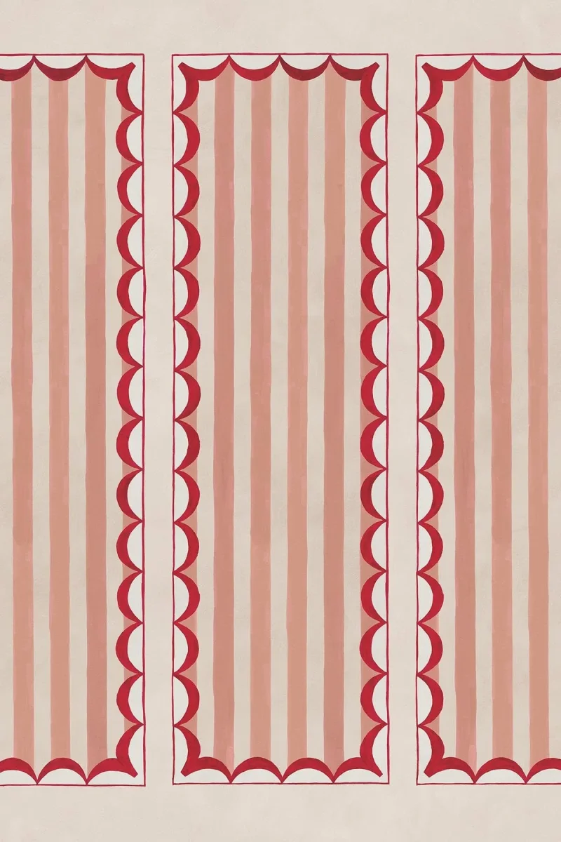 Scallop Panel Pink/Red - Bild 3