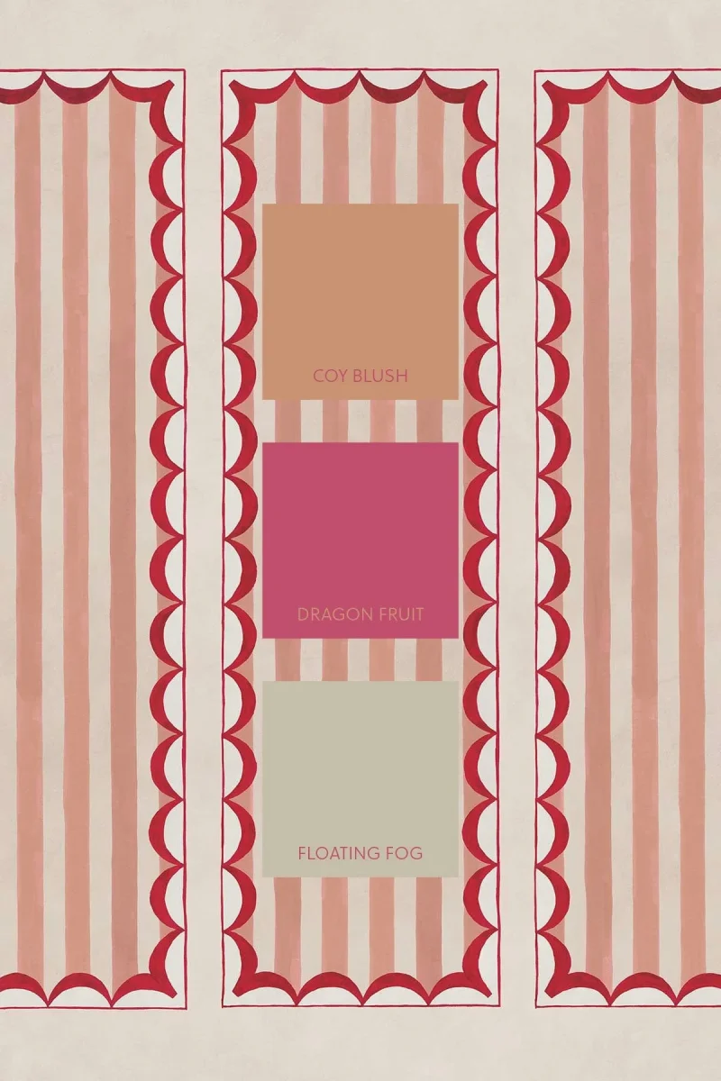 Scallop Panel Pink/Red - Bild 7