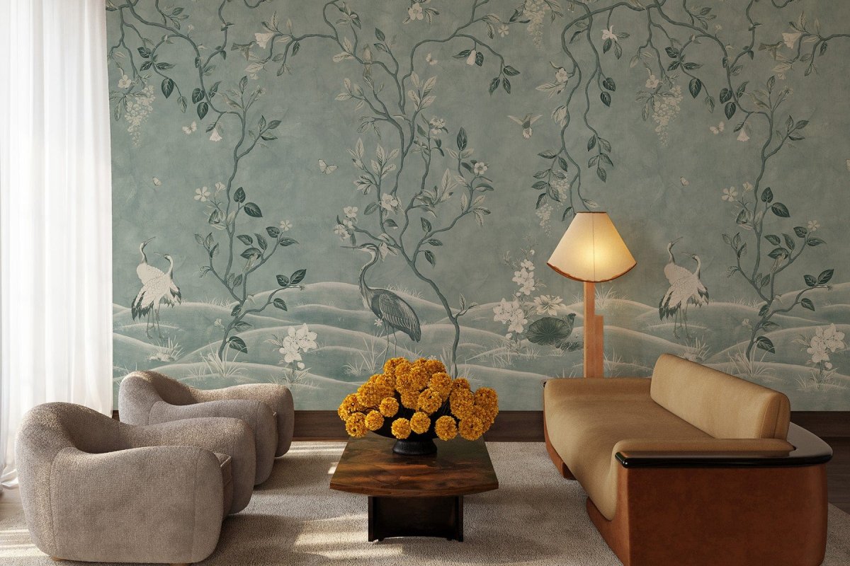 Chinoiserie Fauna Aqua Blue - Bild 7