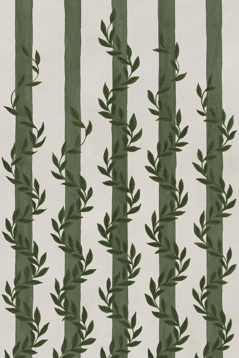 Botanical Stripe Dark Green - Bild 3