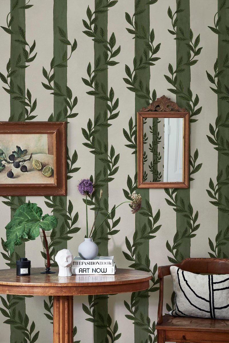 Botanical Stripe Dark Green - Bild 2
