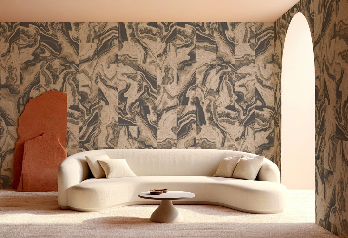 Marbling Tiles Two Anthracite - Bild 6