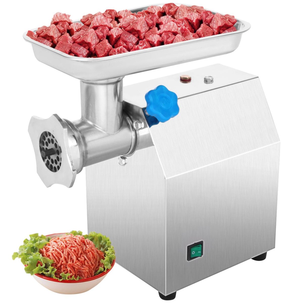 Köttkvarn – elektrisk, 850 W, 122 kg malet kött per timme - Bild 2