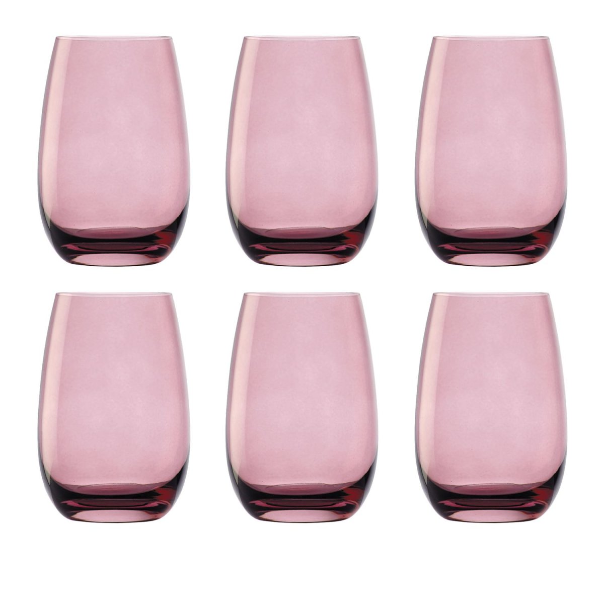 Vattenglas, dricksglas, juiceglas – färgade, Elements, 6-pack, lila, 335 ml - Bild 2