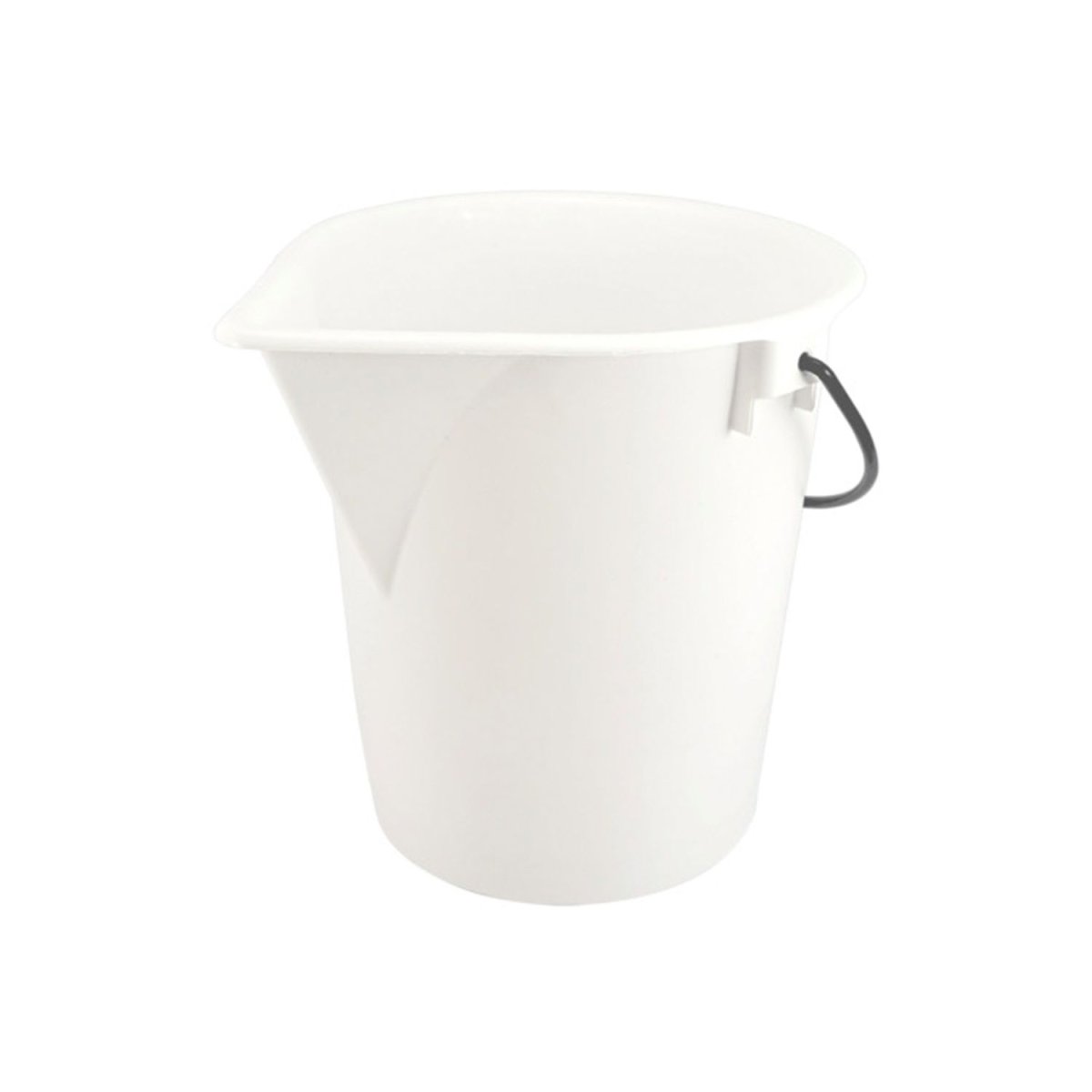 Vit hink 25 l med pip – utan lock - Bild 2