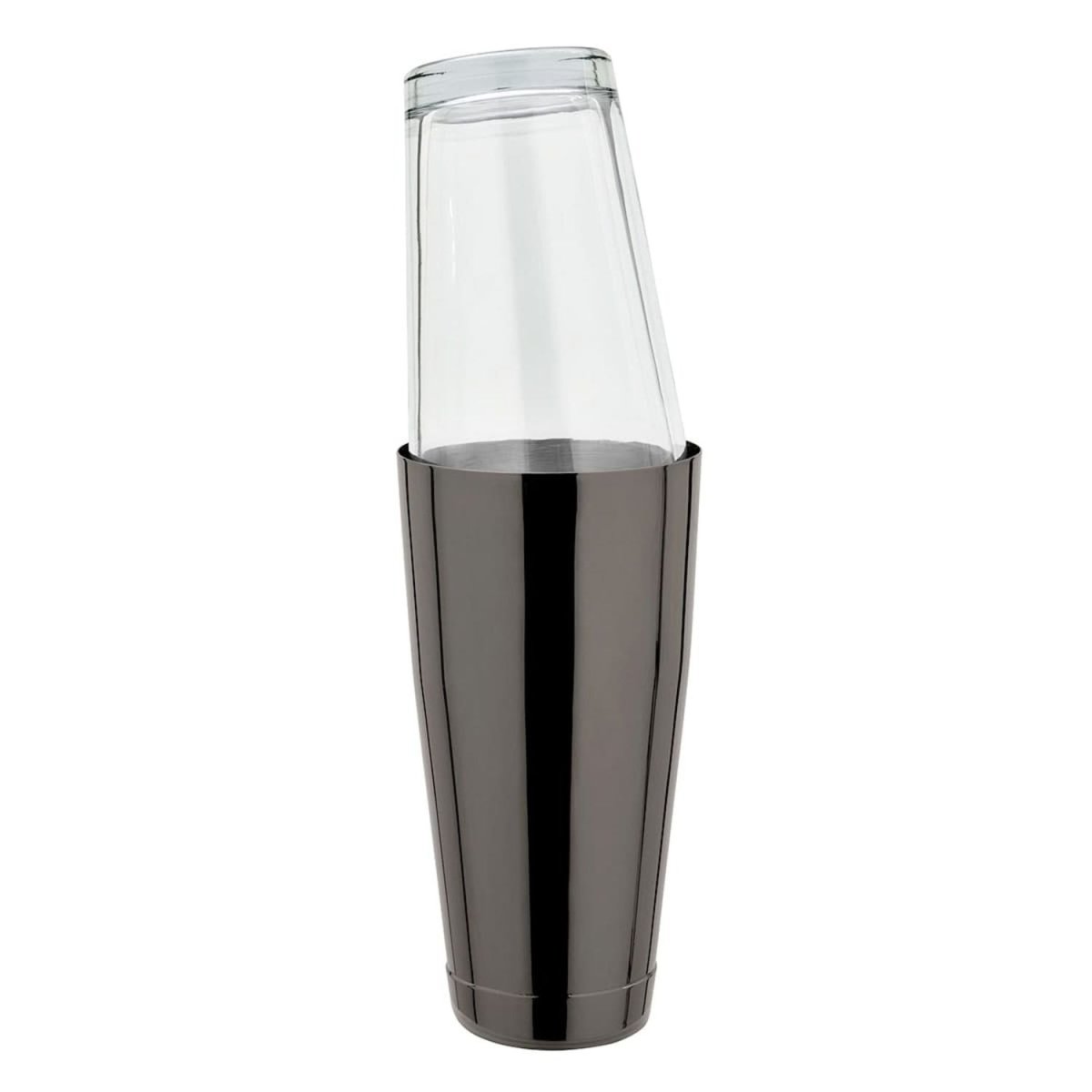 Boston cocktailshaker – rostfritt stål, GMB, svartbrons med original amerikanskt blandarglas, 28 oz - Bild 2