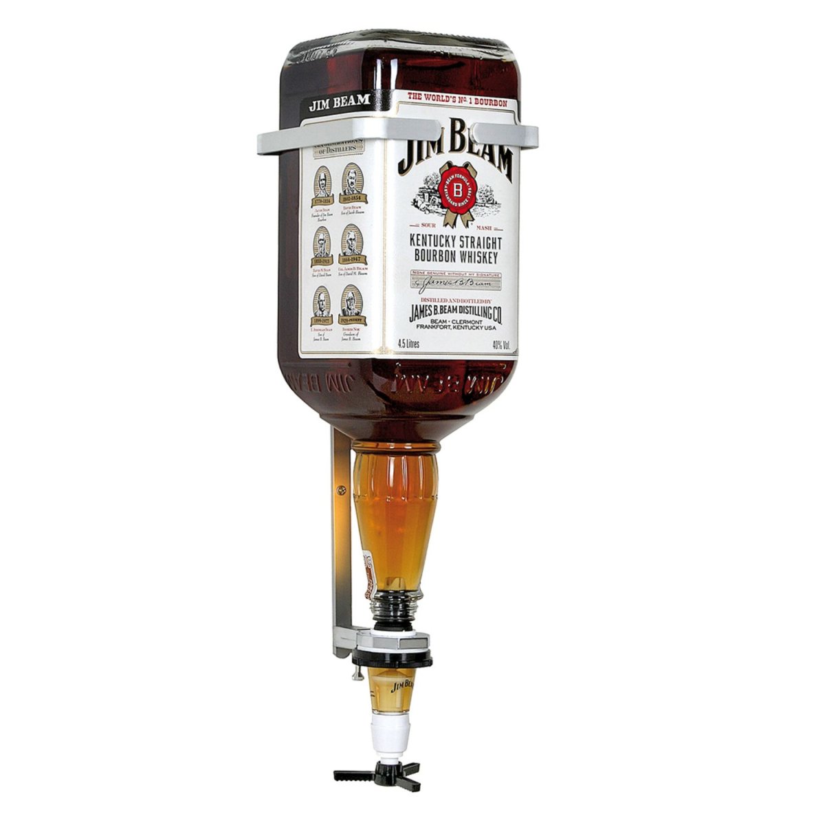 Jim Beam väggmonterad spritdispenser för 4,5-litersflaska